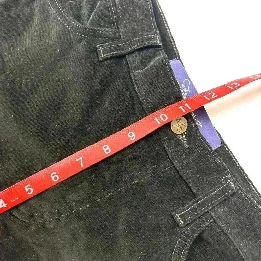 NYDJ Dark Brown “80’s” Corduroy Midrise Stretch Straight Leg Pants Size 10P - Picture 13 of 14